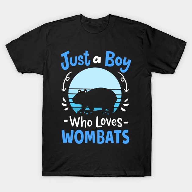 Wombat Retro T-Shirt by CreativeGiftShop